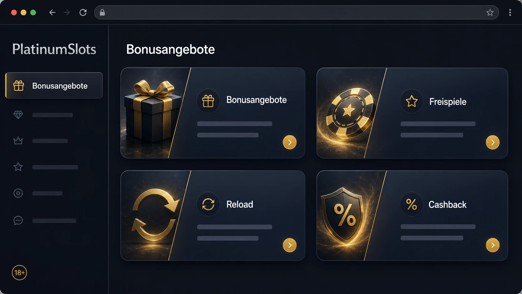 Bonusangebote bei PlatinumSlots